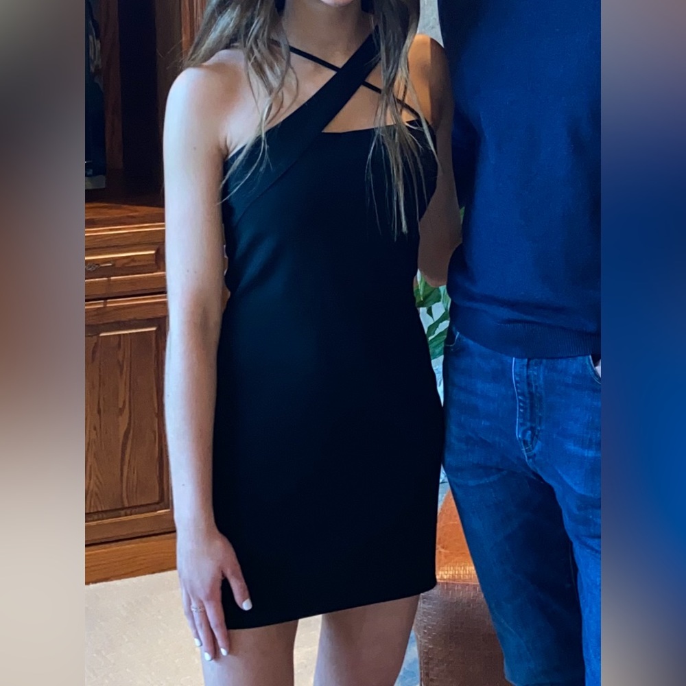 Lovers + friends black mini dress